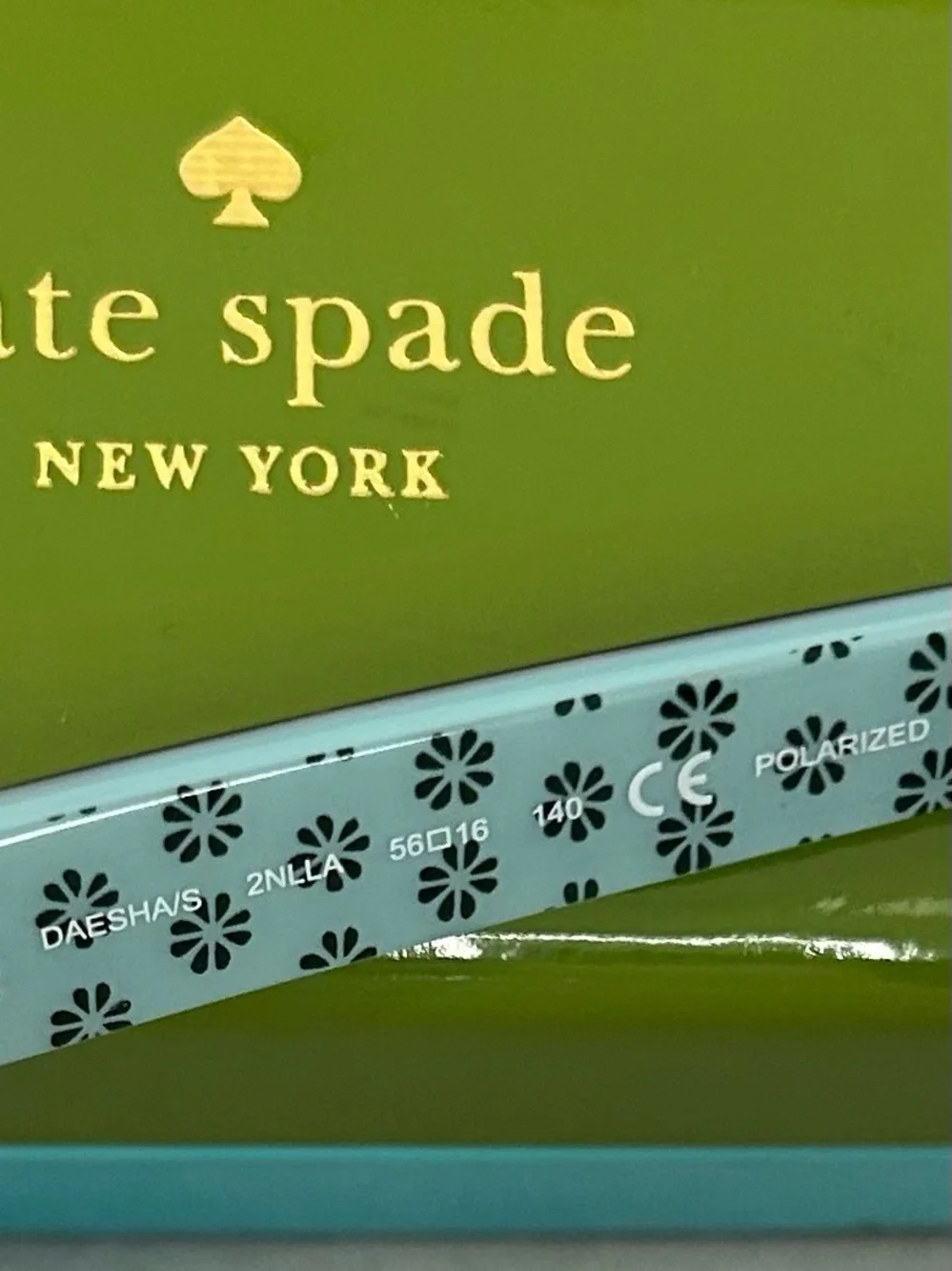kate spade tortoiseshell and Blue round sunglasses with dark lenses